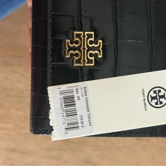 1018$+!! New Tory Burch Britten Black Leather Satchel & Matching Bifold Wallet - Picture 12 of 17
